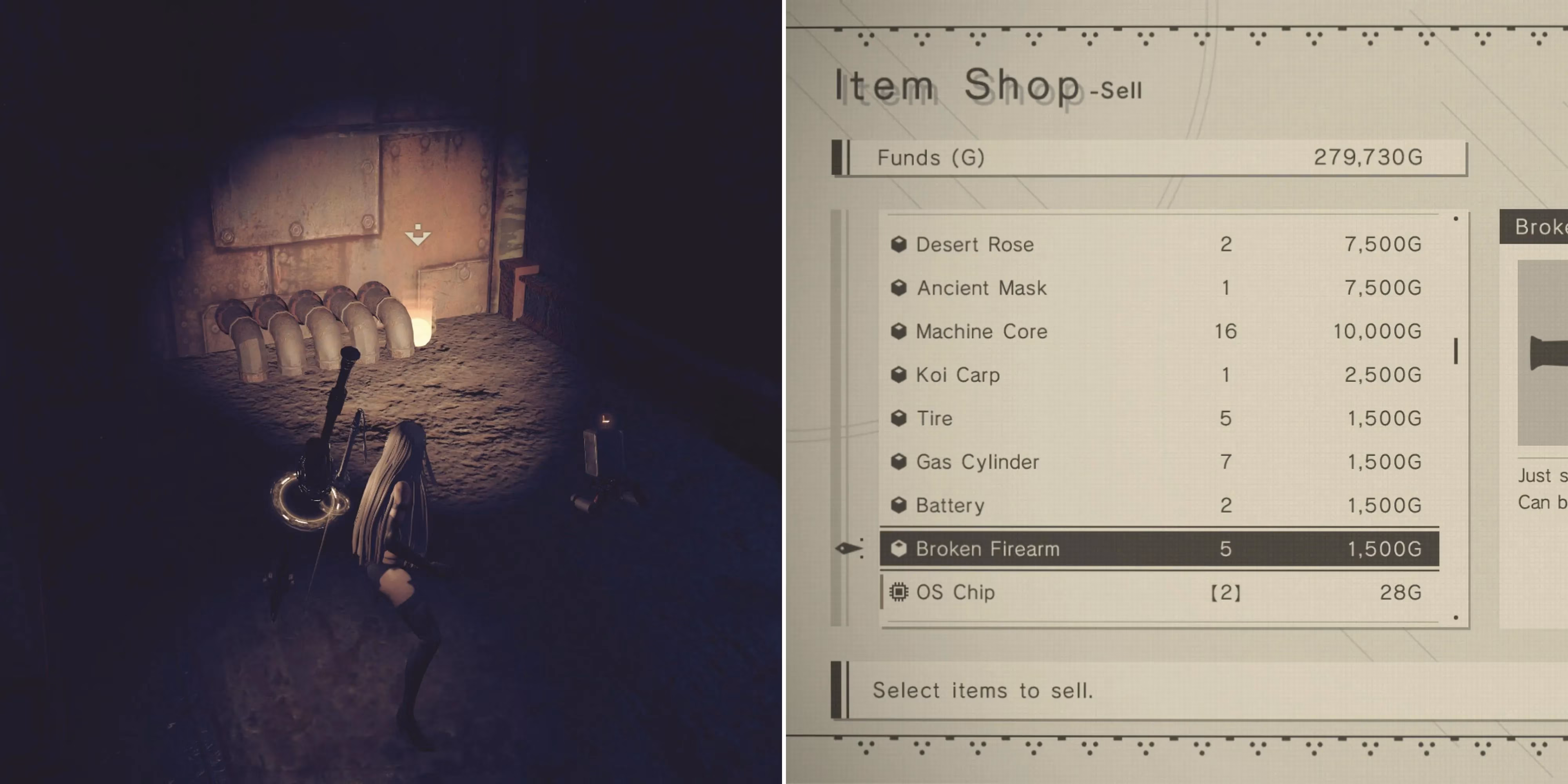 nier-automata-selling-guide-which-items-to-sell-and-where-to-spend-your-cash-image-0